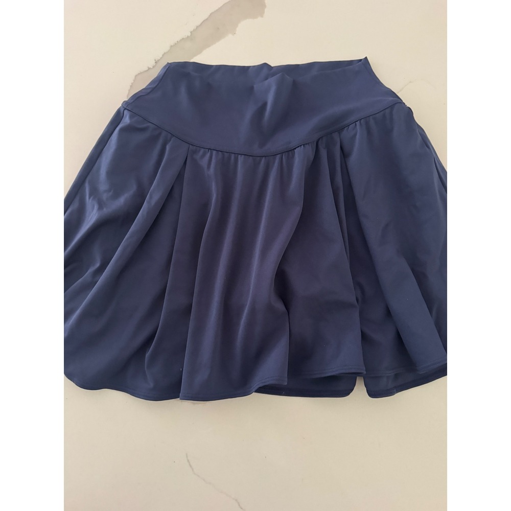 Gilly Hicks Navy Pleated Active Skort Womens Small High Waisted Tennis Skirt